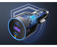 UGREEN Ładowarka samochodowa EC703 USB + 2x USB-C 75W czarna - 1488948 - zdjęcie 5
